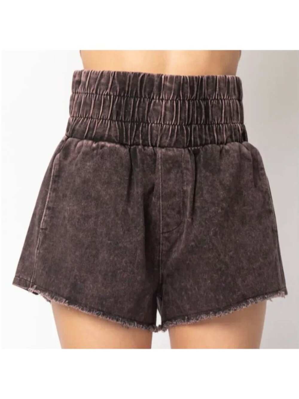 Women Acid Wash Shorts Size L NWT - Picture 5 of 5